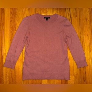 Women's Banana Republic Sweater Size Small S Pink 3/4 Sleeve